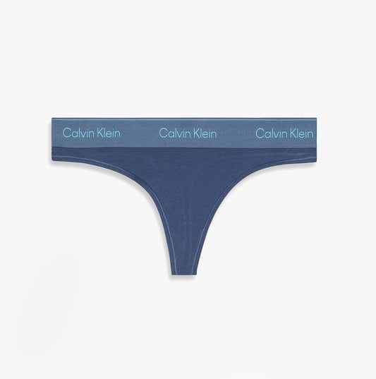 Calvin Klein Icon Cotton Modal Womens Thong Denim