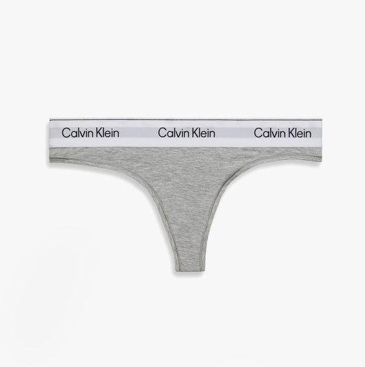 Calvin Klein Icon Cotton Modal Womens Thong Grey