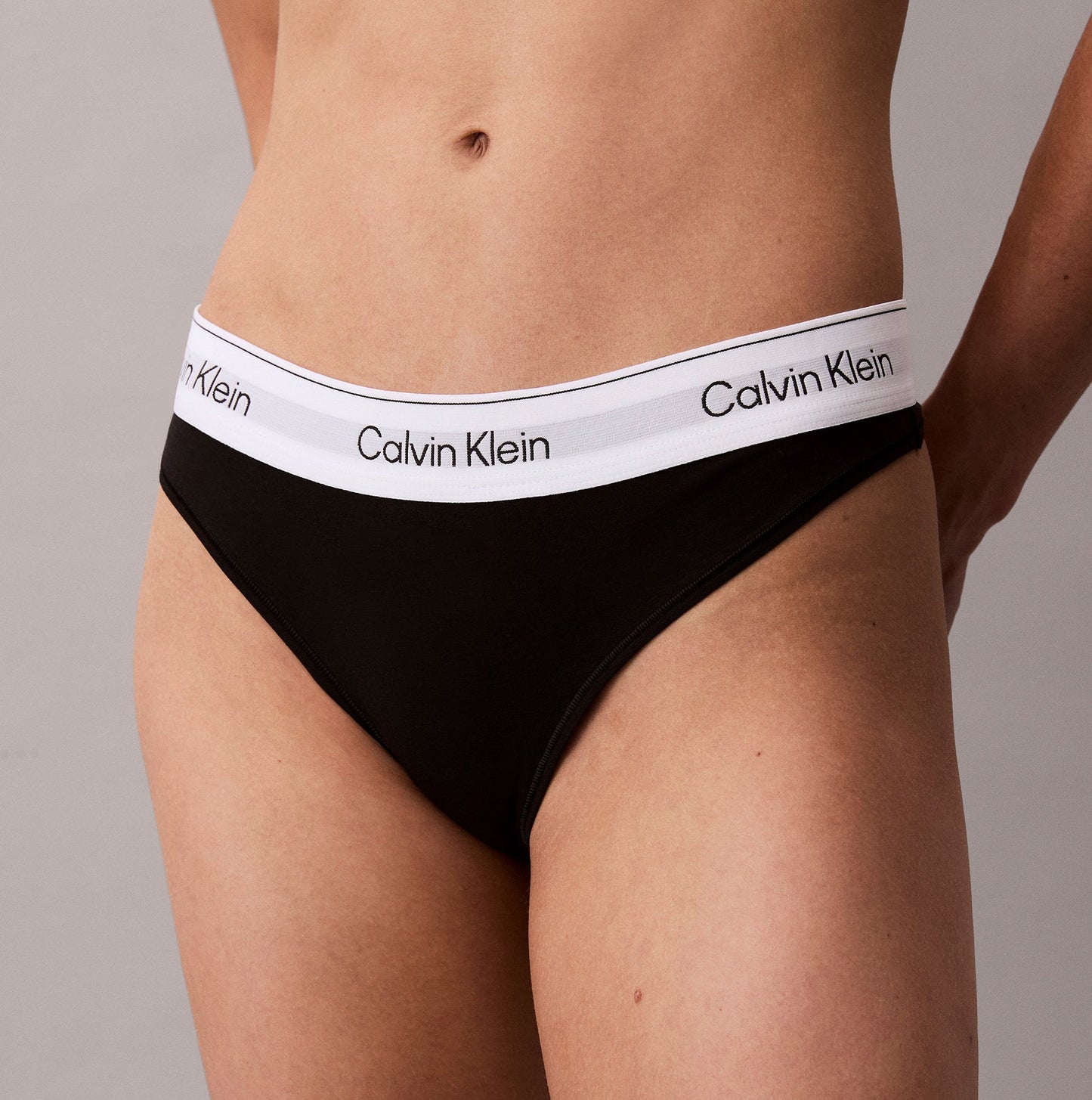 Calvin Klein Icon Cotton Modal Womens Thong Black