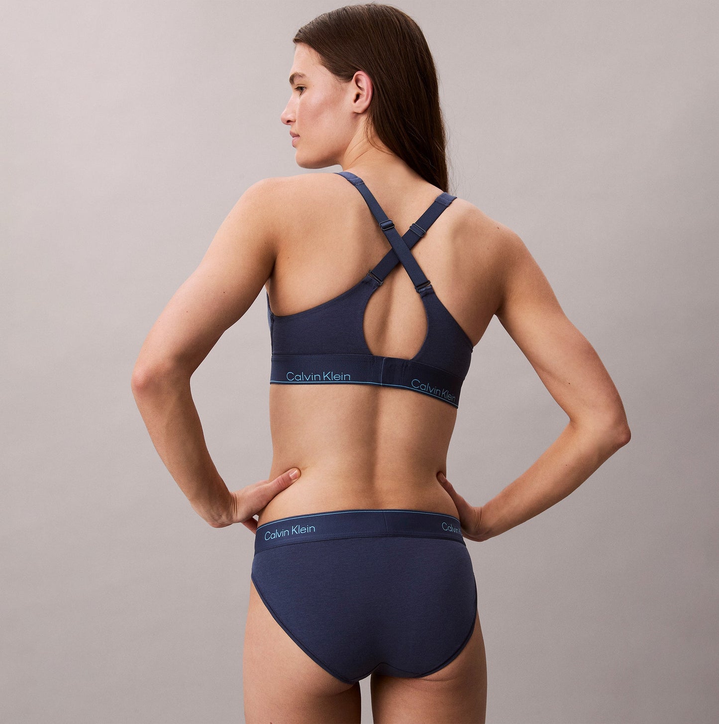 Calvin Klein Icon Cotton Modal Womens Bikini Brief Denim