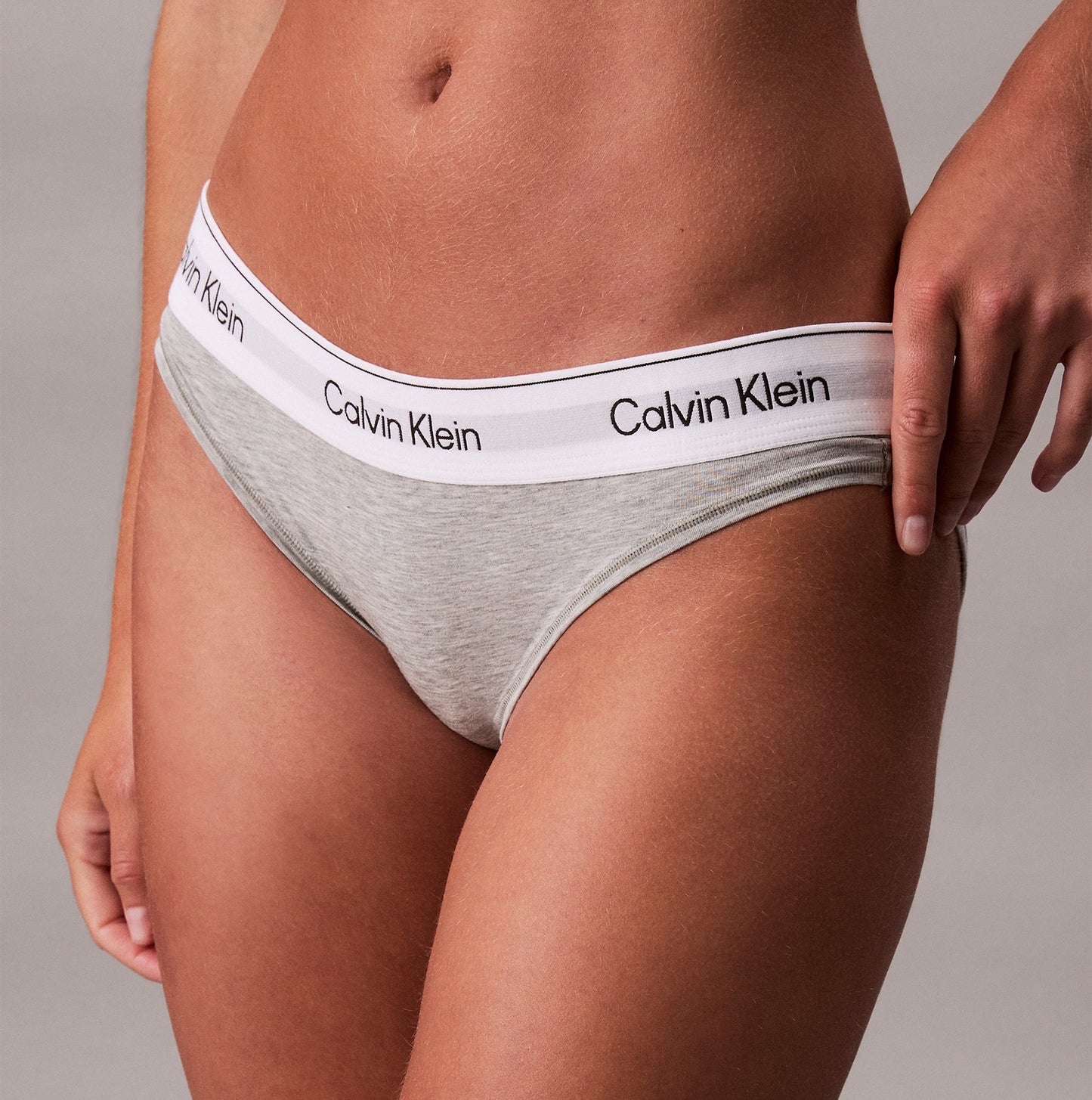 Calvin Klein Icon Cotton Modal Womens Bikini Brief Grey
