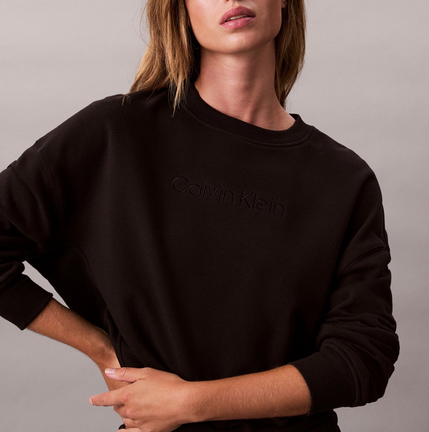 Calvin Klein Womens Long Sleeve Pyjama Top Black