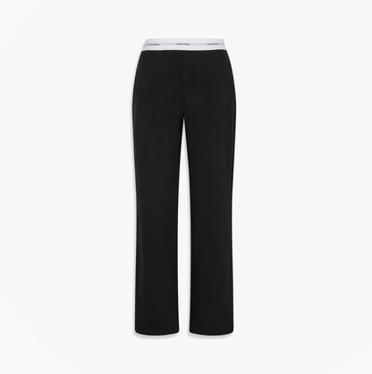 Calvin Klein LOGO JERSEY PANT Womens Black