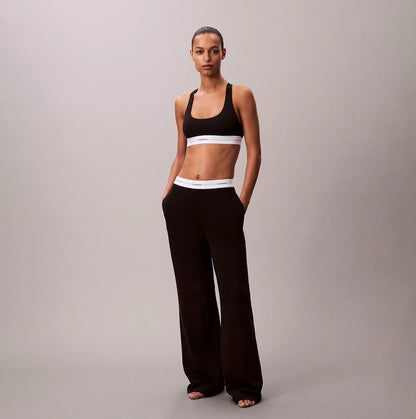 Calvin Klein LOGO JERSEY PANT Womens Black