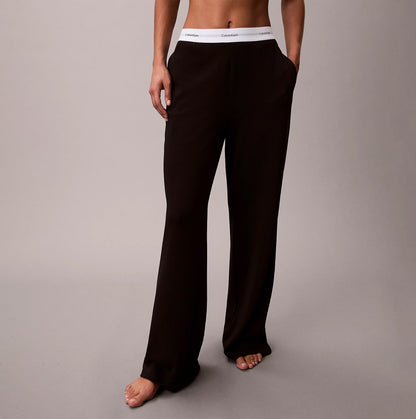 Calvin Klein LOGO JERSEY PANT Womens Black