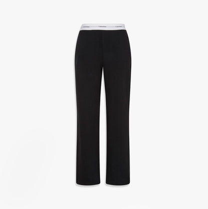 Calvin Klein LOGO JERSEY PANT Womens Black