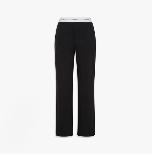 Calvin Klein LOGO JERSEY PANT Womens Black