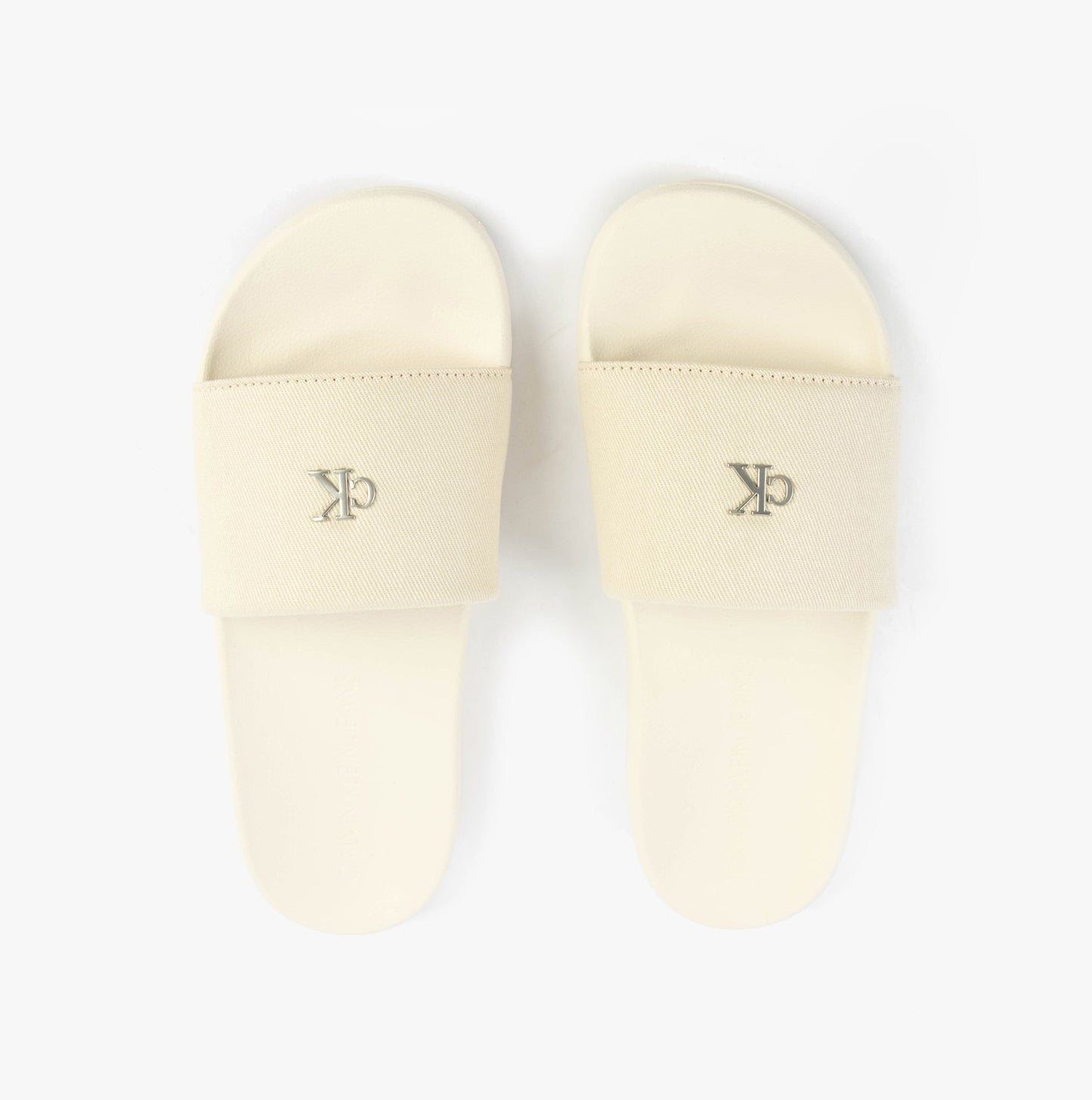 Calvin Klein MONOGRAM Womens Slides Turtle Dove