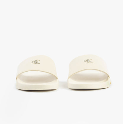 Calvin Klein MONOGRAM Womens Slides Turtle Dove