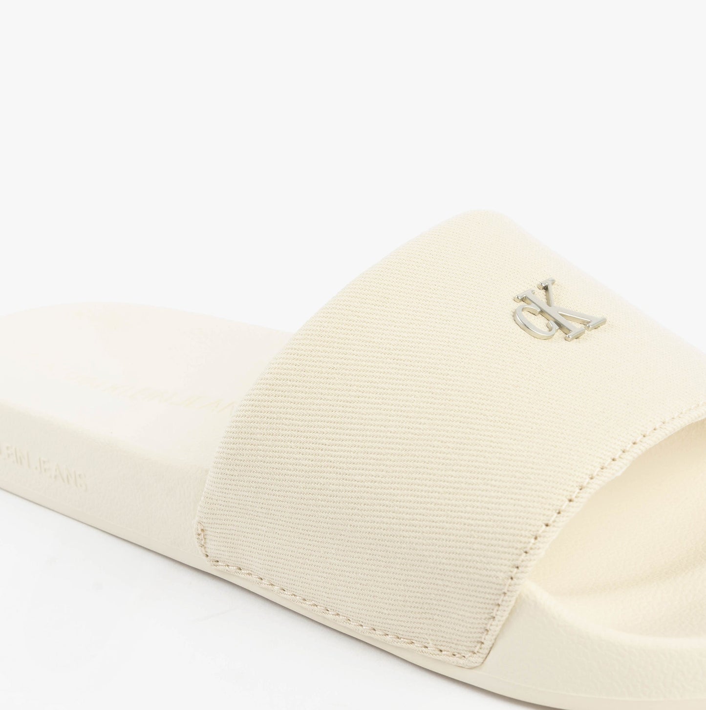 Calvin Klein MONOGRAM Womens Slides Turtle Dove