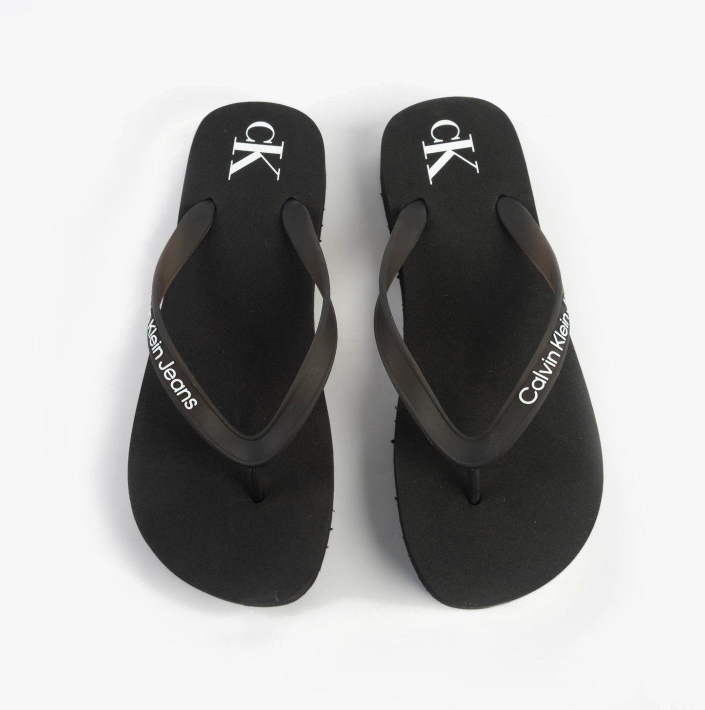 Calvin Klein BEACH SANDAL FLATFORM Womens Sandals Black/Bright White