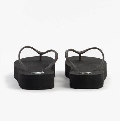 Calvin Klein BEACH SANDAL FLATFORM Womens Sandals Black/Bright White