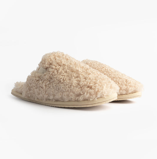 Calvin Klein CLOSE SLIPPER FUR Womens Slippers Marshmallow