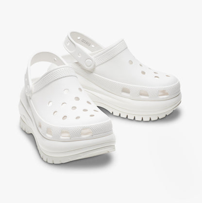 Crocs 207988-100 MEGA CRUSH Womens Clogs White