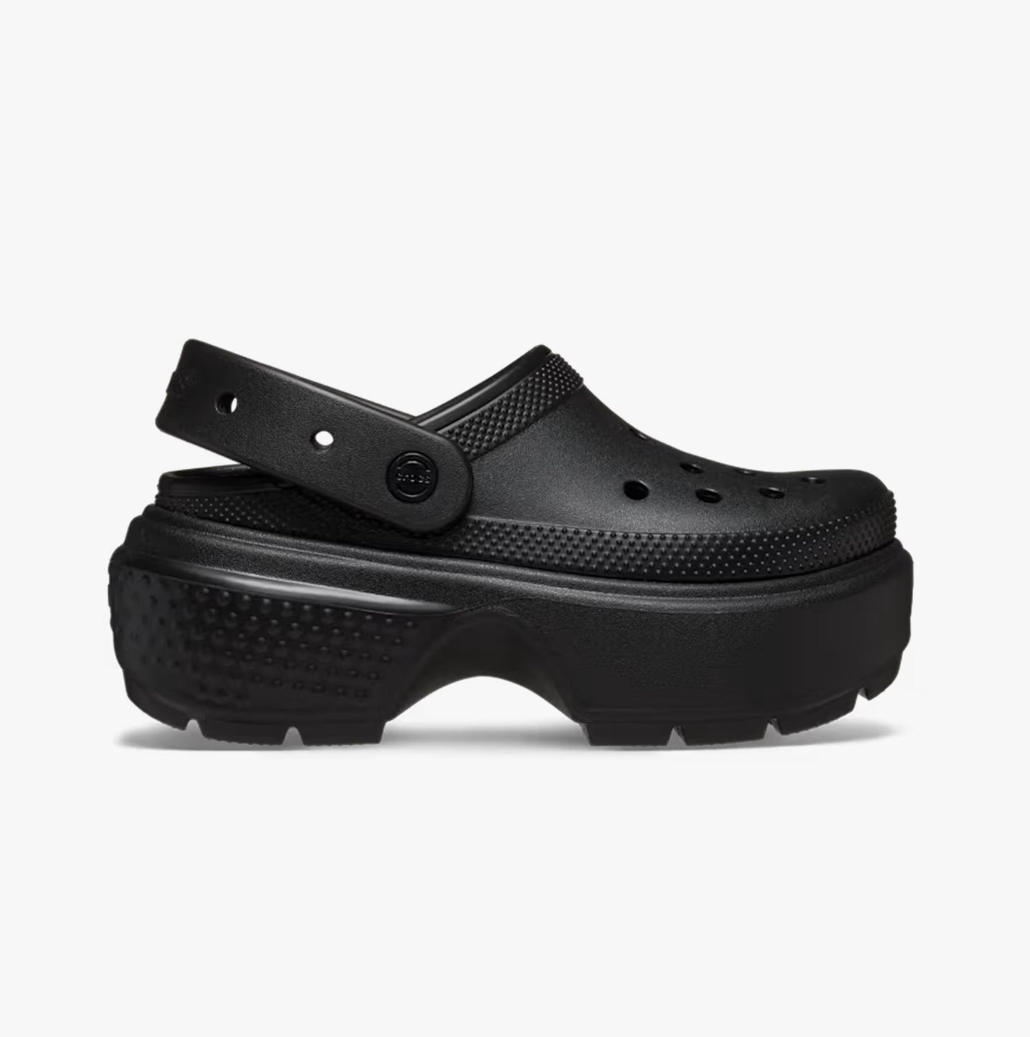 Crocs 209347-001 STOMP CLOG Womens Clogs Black