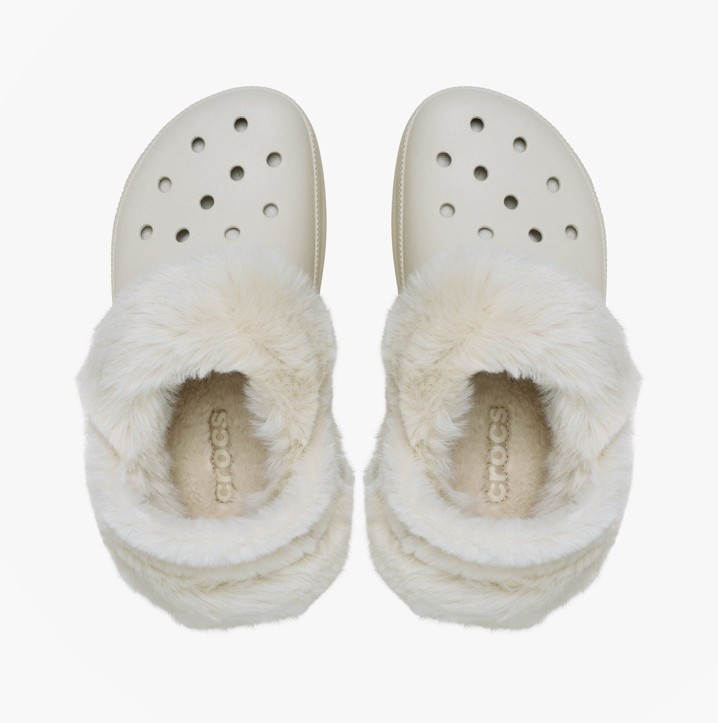 Crocs BAE LINED Womens Clogs Stucco Cream