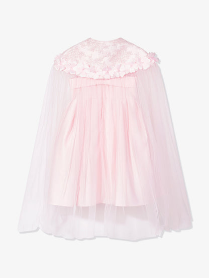 DRESS & Fleur Girls Occasion and Cape Set in Pink