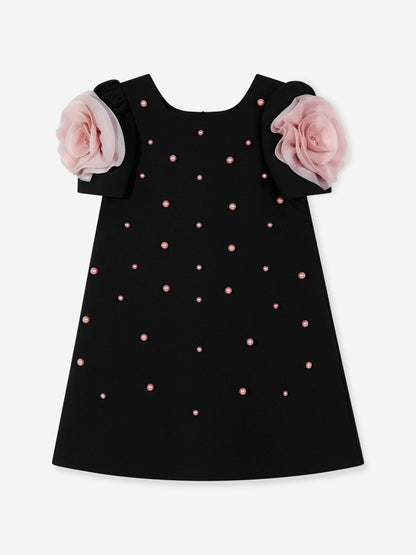 DRESS & Fleur Girls Flower Occasion Dress in Black