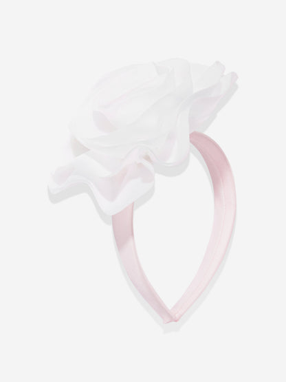 DRESS & Fleur Girls Flower Occasion Dress with Headband in Pink