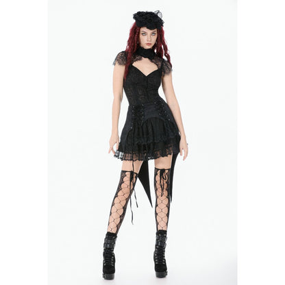Dark in Love Thornspell Gothic Layered Lace Skirt