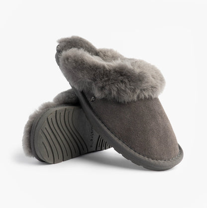 EMU Australia JOLIE Womens Mule Sheepskin Slippers Charcoal