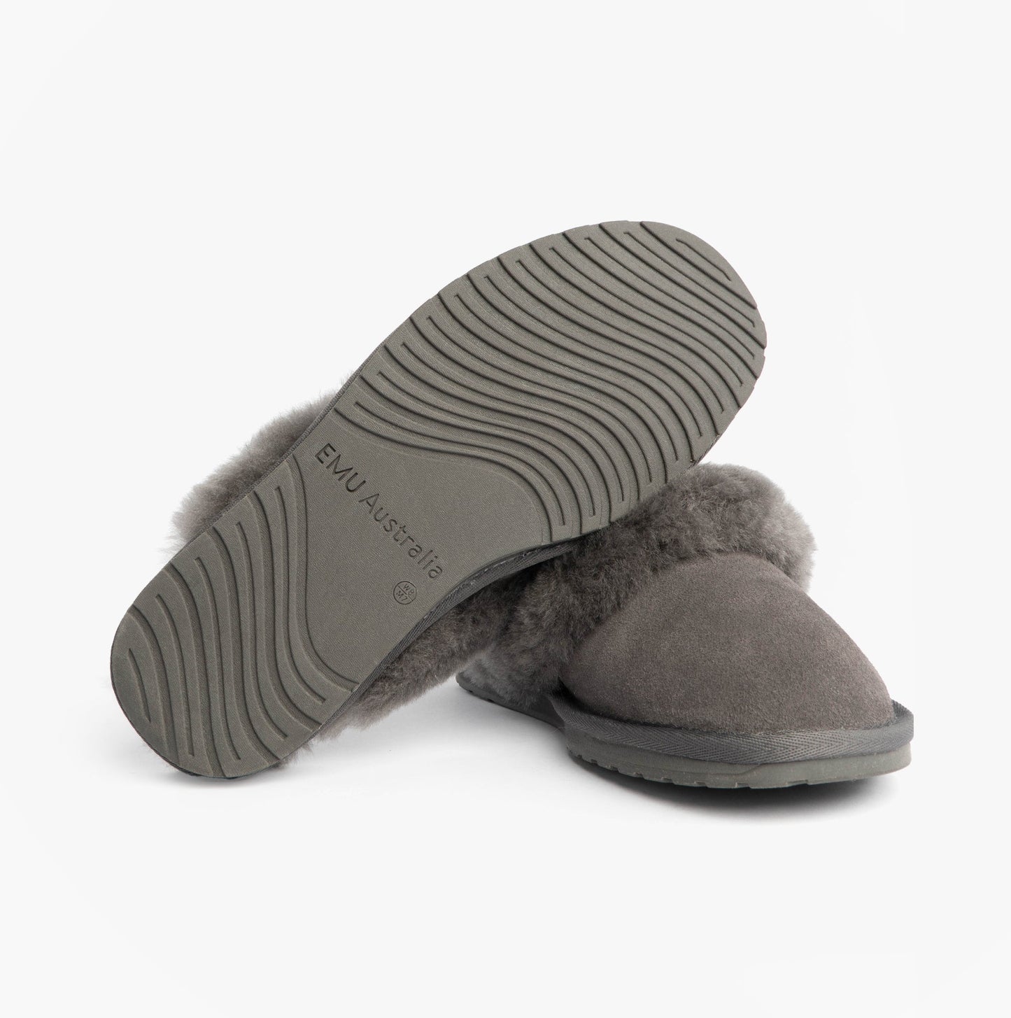 EMU Australia JOLIE Womens Mule Sheepskin Slippers Charcoal
