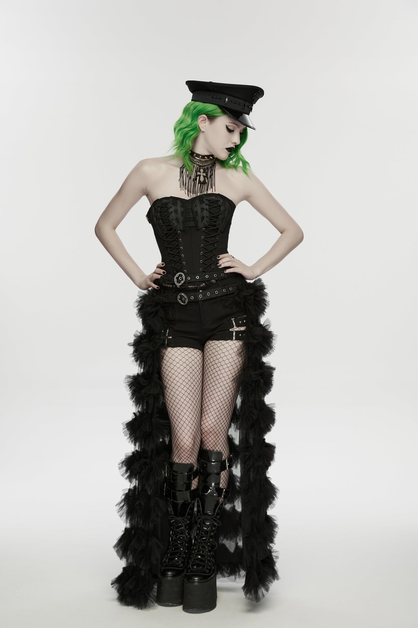 Punk Rave Malphas Dark Military Hat