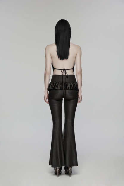Punk Rave  Bellatrix Goth Leggings Flares - Alt Flared Trousers
