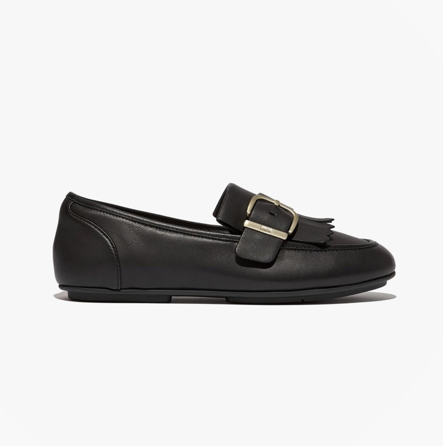FitFlop ALLEGRO FRINGE BUCKLED Womens Loafers Black