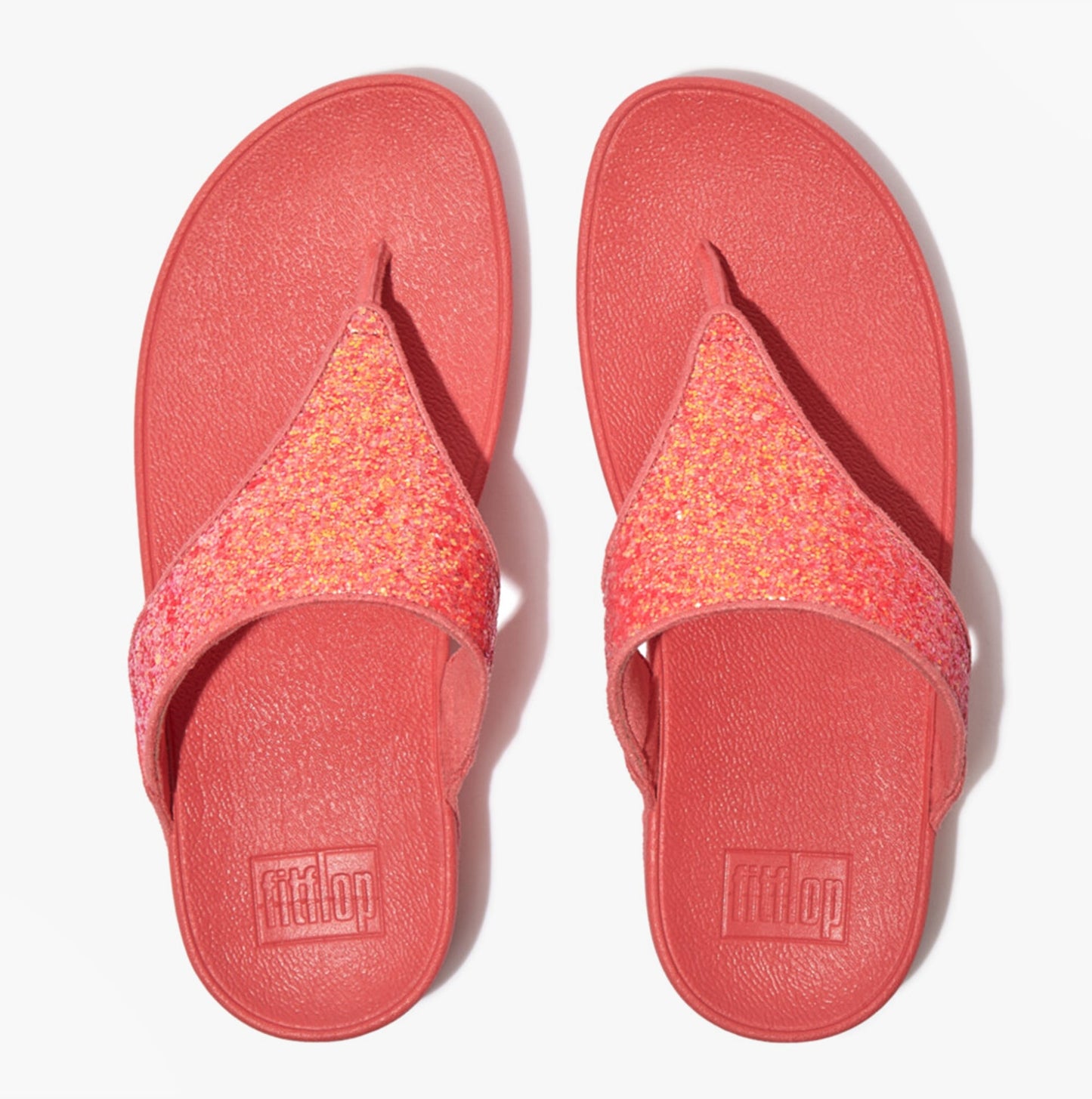 FitFlop LULU GLITTER TOE-THONGS Womens Toe Thongs Rosy Coral