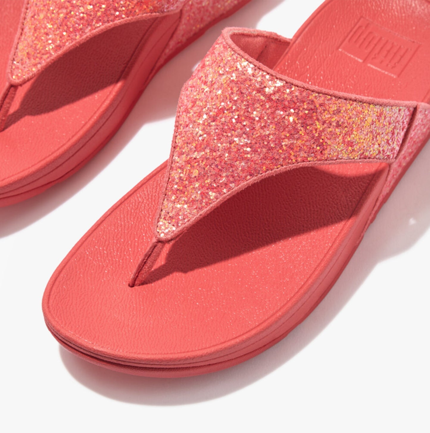 FitFlop LULU GLITTER TOE-THONGS Womens Toe Thongs Rosy Coral