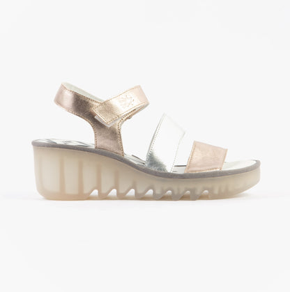 Fly London BEXY575FLY Womens Sandals Sahara/Silver
