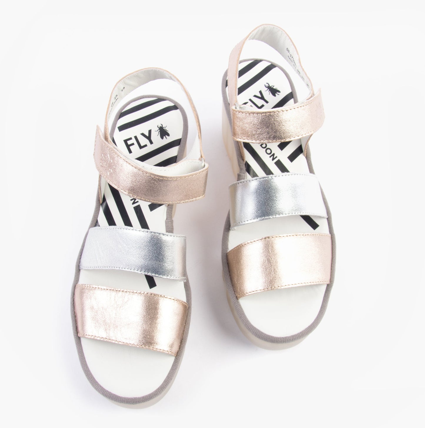 Fly London BEXY575FLY Womens Sandals Sahara/Silver