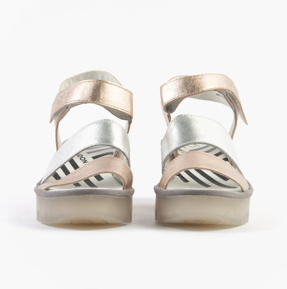 Fly London BEXY575FLY Womens Sandals Sahara/Silver