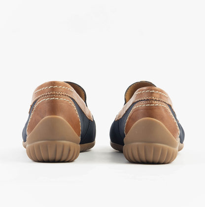 Gabor CALIFORNIA Womens Loafers Navy/New Whiskey