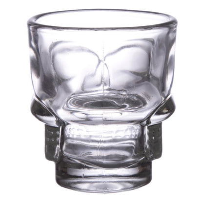 Gothic Gifts Set of 2 Skulls & Roses Skull Shot Glasses