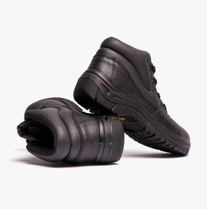 Grafters M5501A Unisex Leather Safety Boots Black