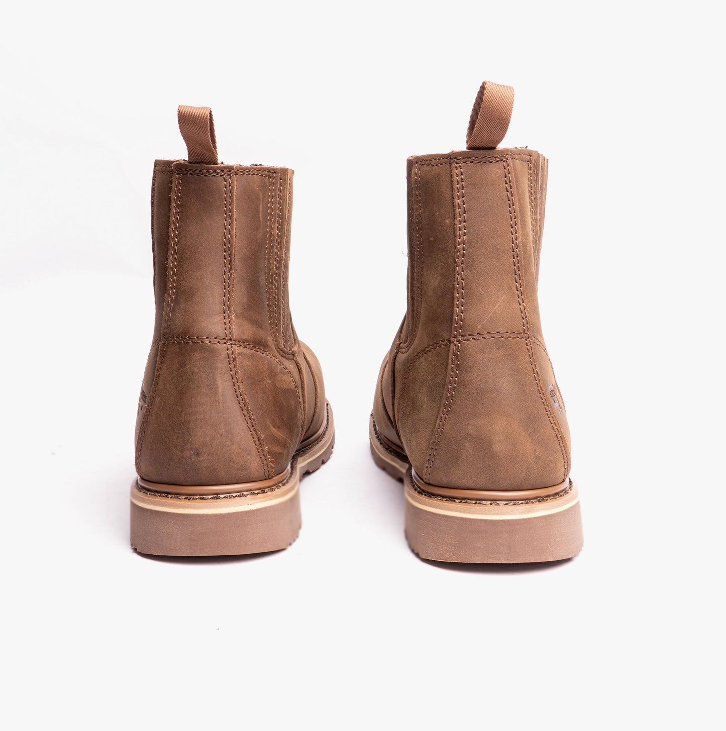 Grafters M763DB Mens Leather Safety Boots Dark Brown