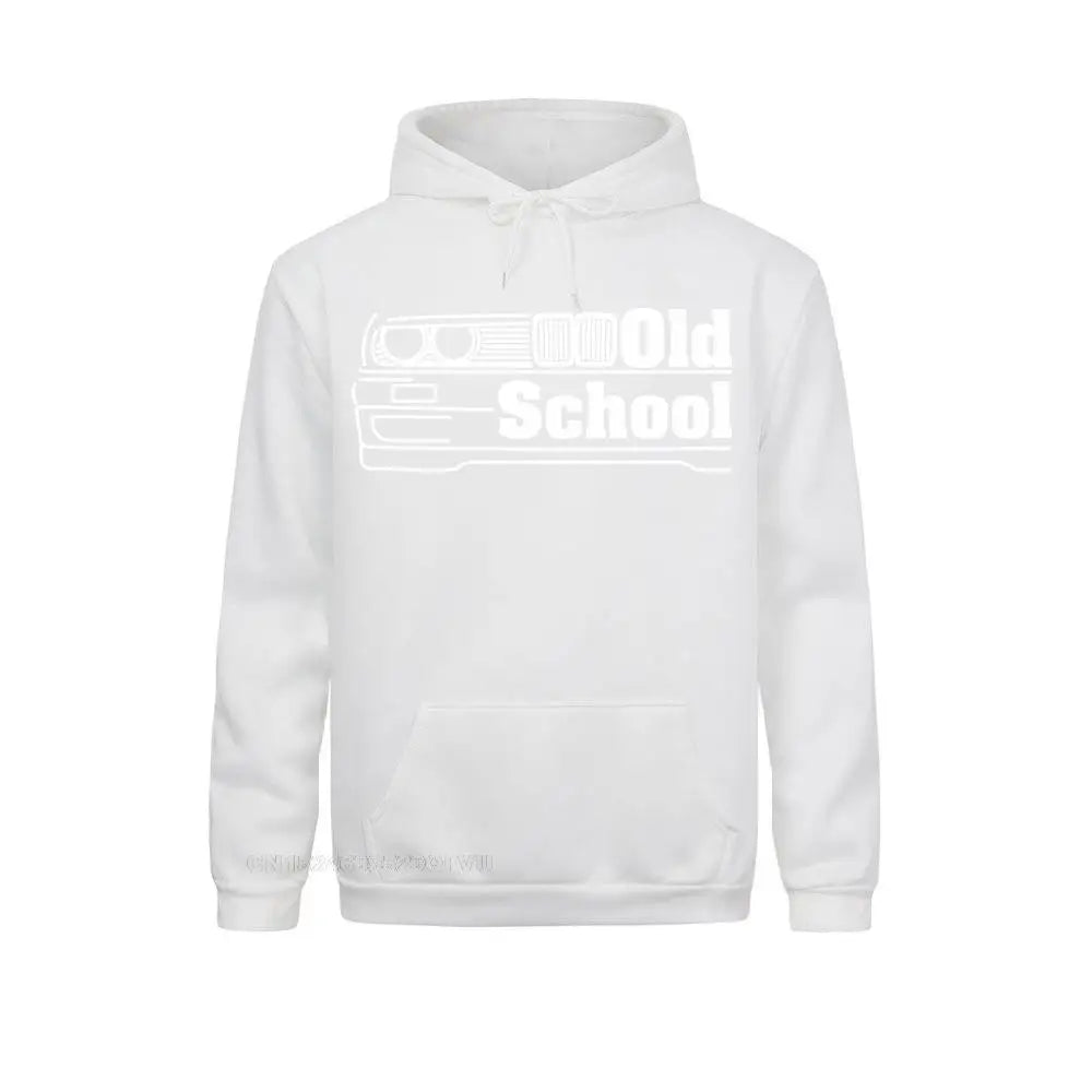 Mens Old School Pullover Hoodie E30 Old School White Hoodie Percent Graphic Pullover Hoodie Fashion Plus Size Fun Kawaii Clothes
