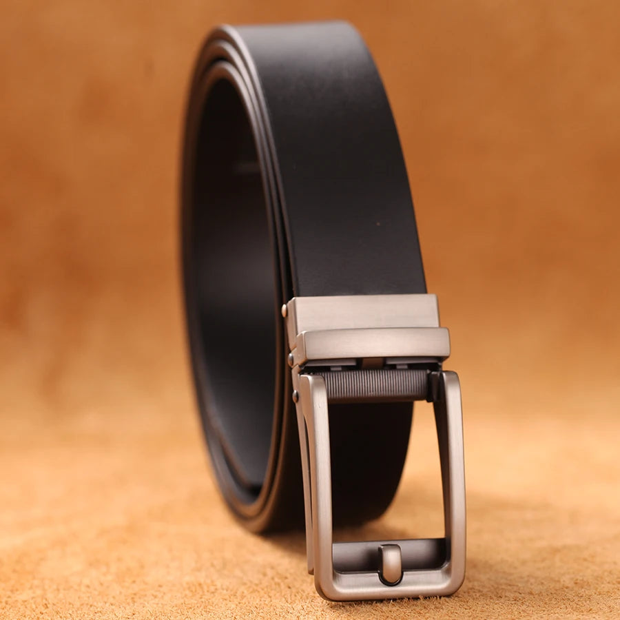 New High Quality Luxury Genuine Leather Belt Designer Belts Men Automatic Buckle Business Trouser Strap Cinturones Hombre Cinto