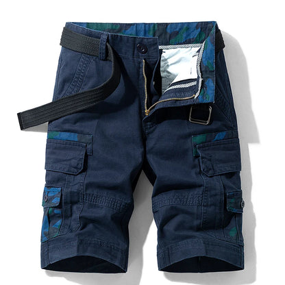 2025 Summer New Camouflage Tactical Cargo Shorts Men Khaki Jogger Military Cargo Shorts Men Cotton Casual Loose Men Shorts