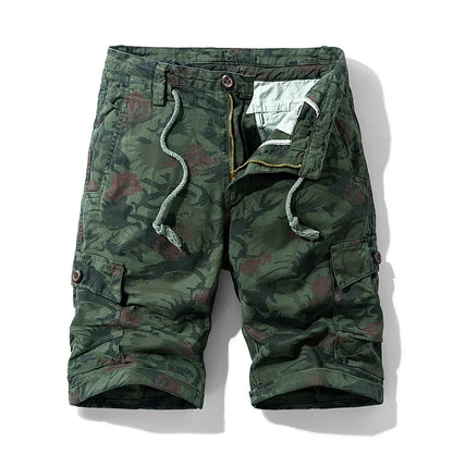 2025 Summer New Camouflage Tactical Cargo Shorts Men Khaki Jogger Military Cargo Shorts Men Cotton Casual Loose Men Shorts
