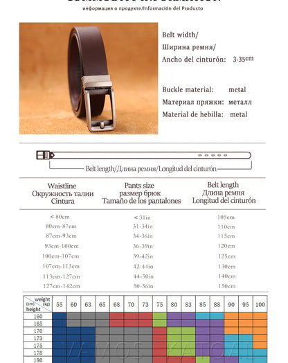 New High Quality Luxury Genuine Leather Belt Designer Belts Men Automatic Buckle Business Trouser Strap Cinturones Hombre Cinto