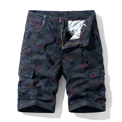 2025 Summer New Camouflage Tactical Cargo Shorts Men Khaki Jogger Military Cargo Shorts Men Cotton Casual Loose Men Shorts