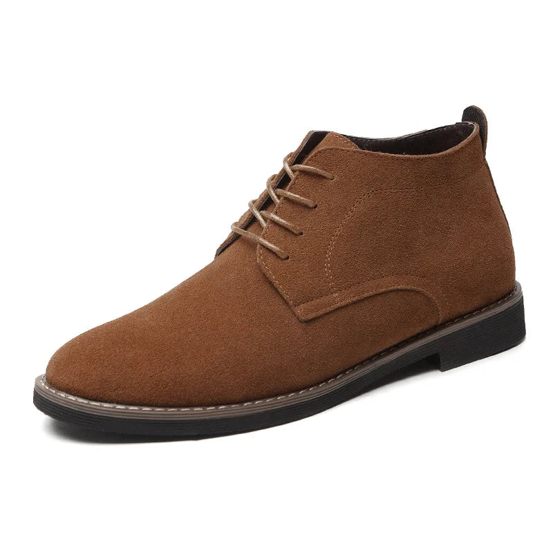 Brand Faux Suede Leather Men's Boots Men Business Casual leather Shoes Autumn Winter Fashion Oxford Shoes For Men 698