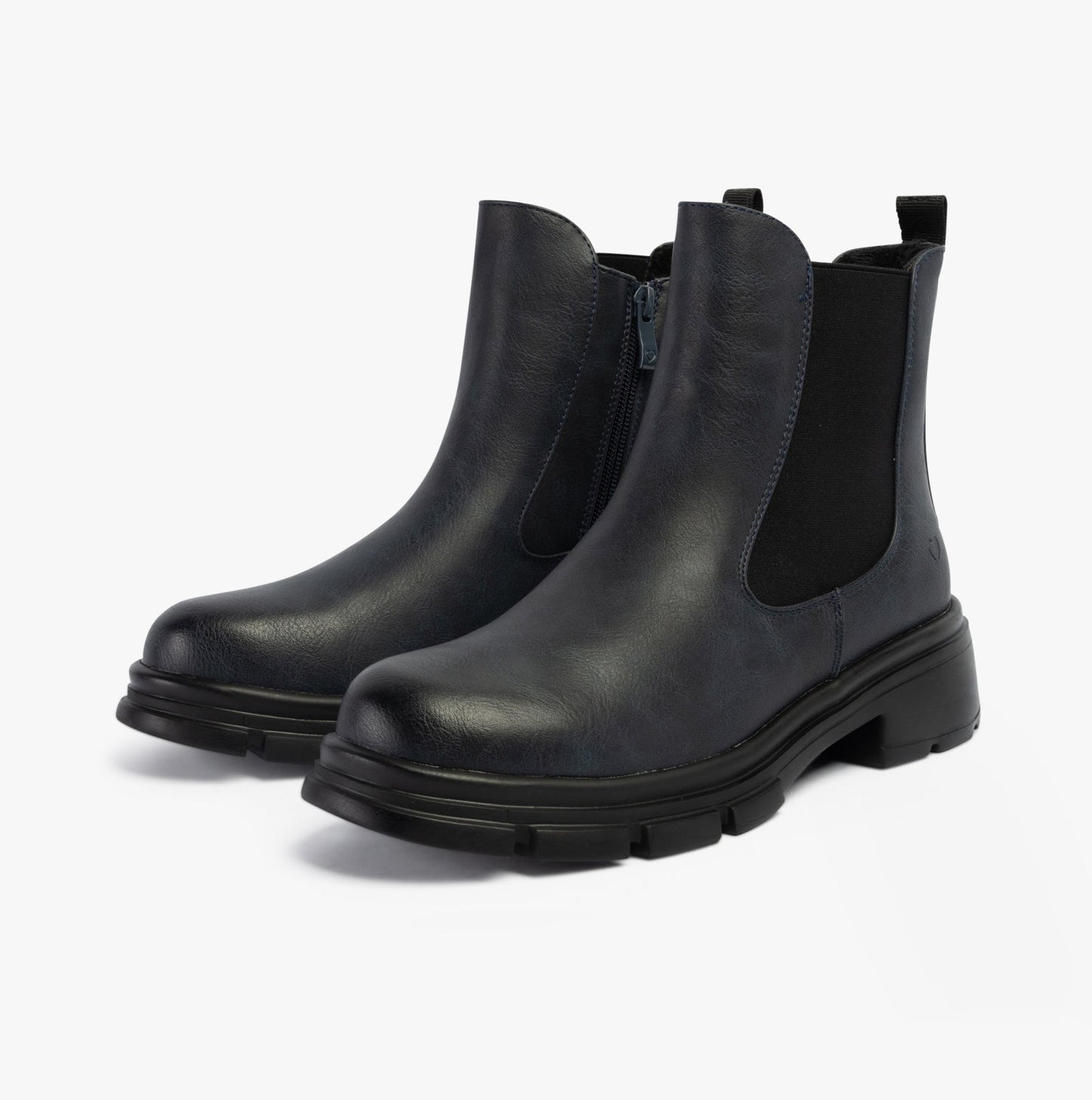 Heavenly Feet REMY Womens Chelsea Boots Navy