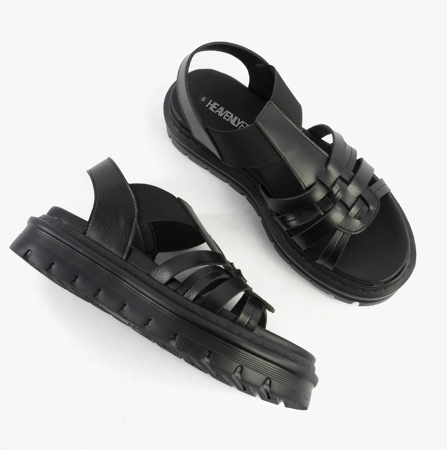 Heavenly Feet SAMORA Womens Sandals Black