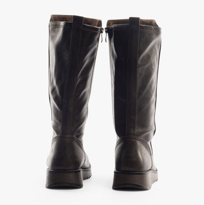 Heavenly Feet LUNA Womens Tall Boots Chocolate