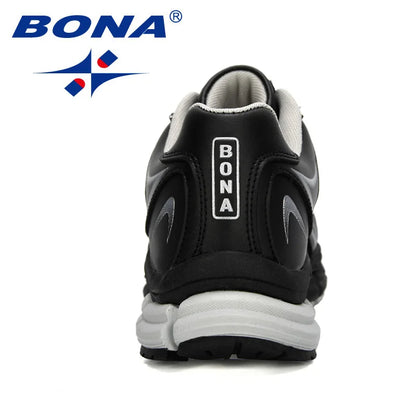 BONA 2020 New Designers Action Leather Sneakers Shoes Men Outdoor Casual Shoes Man Trendy Leisure Footwear Male Walking Shoes