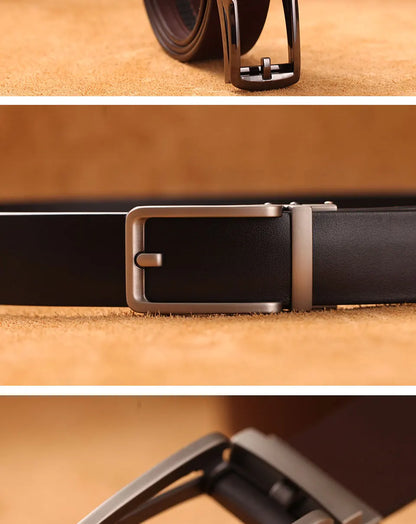 New High Quality Luxury Genuine Leather Belt Designer Belts Men Automatic Buckle Business Trouser Strap Cinturones Hombre Cinto